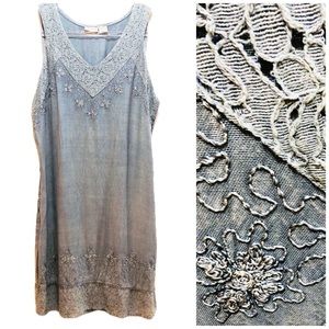 Raya sun Embroidered Floral Print Dress